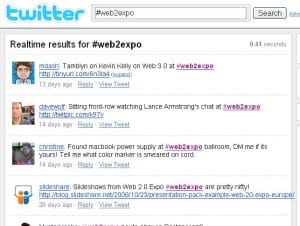 #web2expo live blog stream