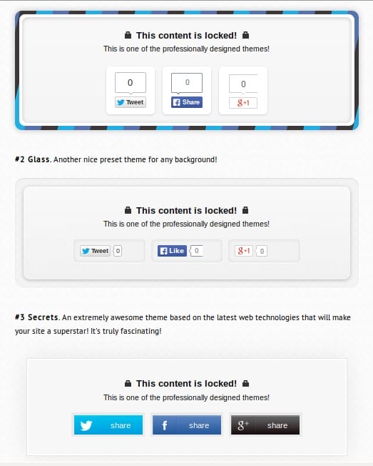 social locker plugin