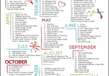 2015 Marketing Calendar