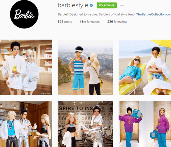 Barbie Instagram Profile Zoolander Posts
