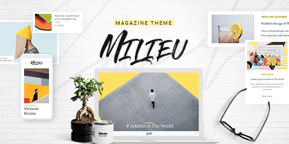 milieu wordpress theme